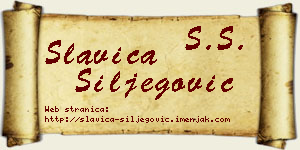 Slavica Šiljegović vizit kartica